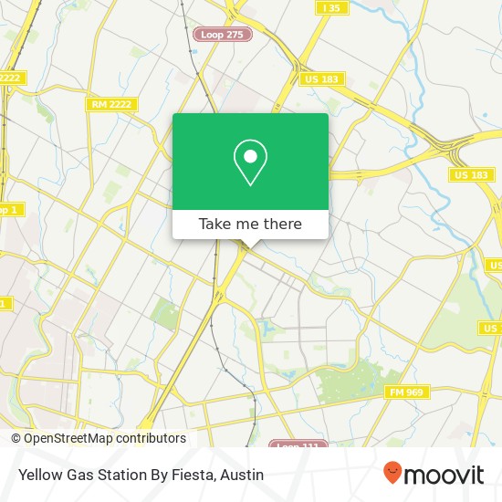 Yellow Gas Station By Fiesta map