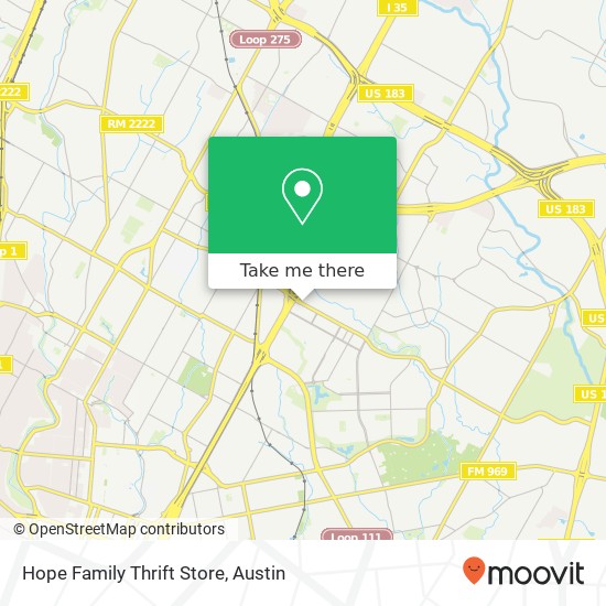 Hope Family Thrift Store map
