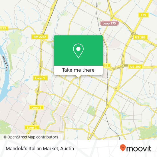 Mandola's Italian Market map