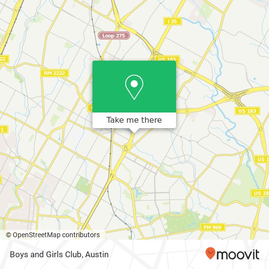 Boys and Girls Club map