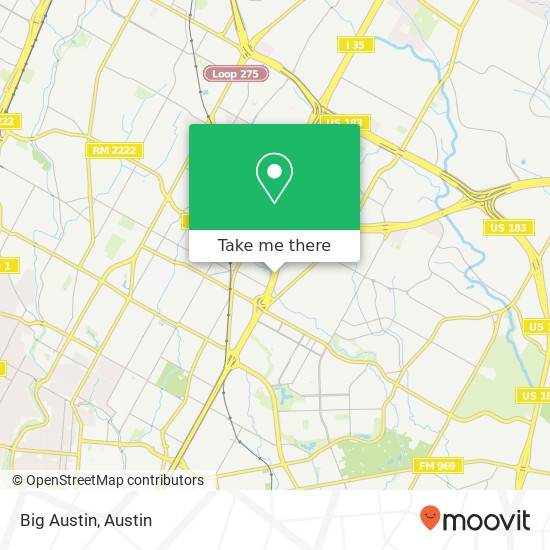 Mapa de Big Austin