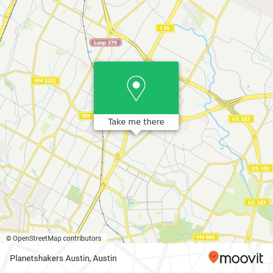 Mapa de Planetshakers Austin