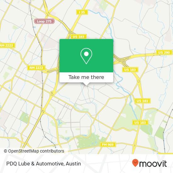 Mapa de PDQ Lube & Automotive