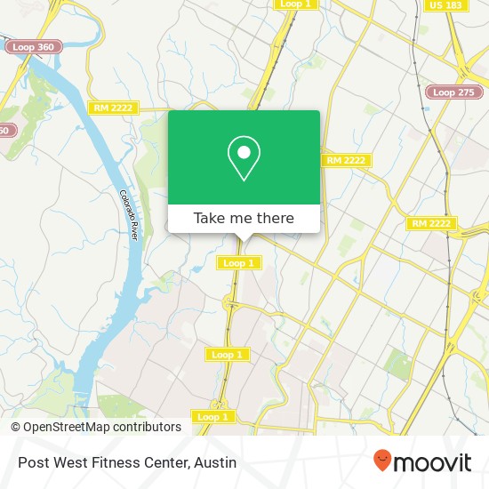 Post West Fitness Center map