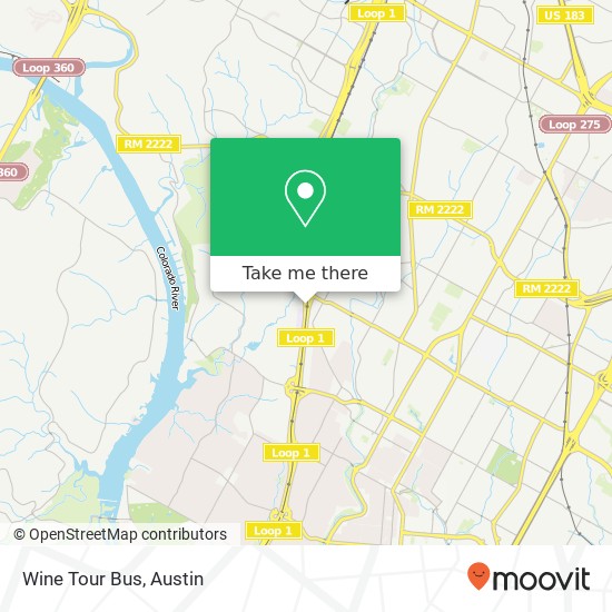 Mapa de Wine Tour Bus