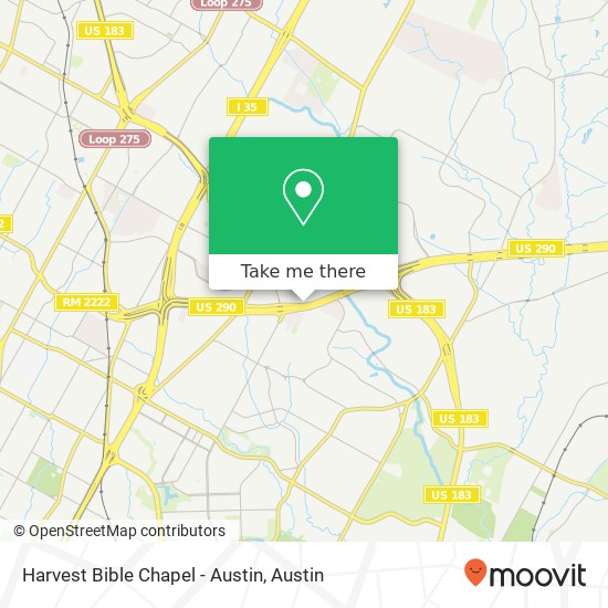 Harvest Bible Chapel - Austin map