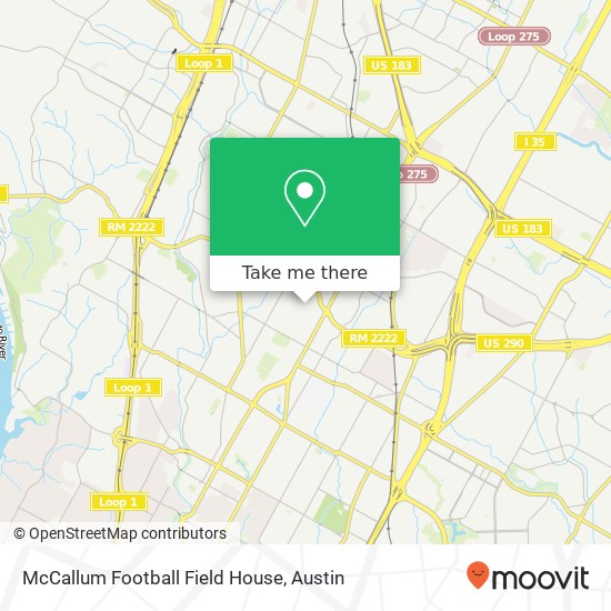 McCallum Football Field House map