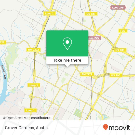 Mapa de Grover Gardens