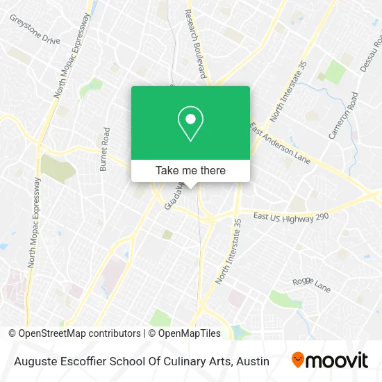Mapa de Auguste Escoffier School Of Culinary Arts