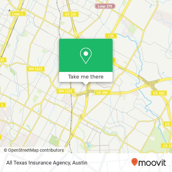 All Texas Insurance Agency map