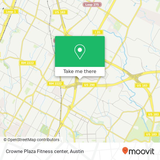 Crowne Plaza Fitness center map