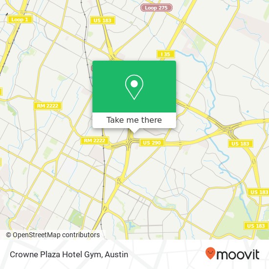 Crowne Plaza Hotel Gym map