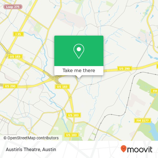 Mapa de Austin's Theatre