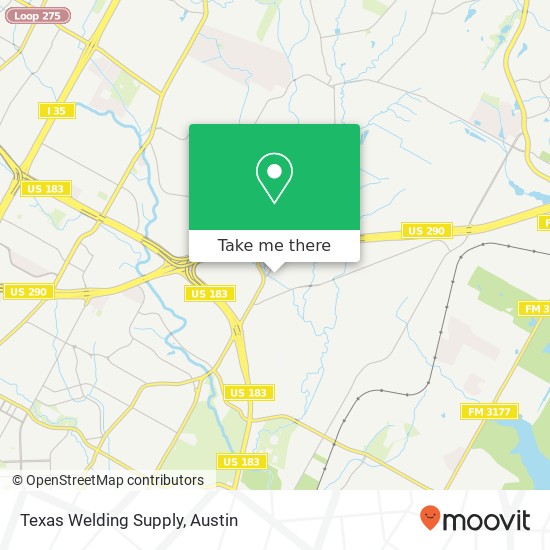 Mapa de Texas Welding Supply