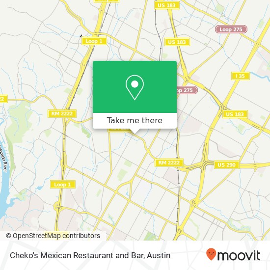 Mapa de Cheko's Mexican Restaurant and Bar