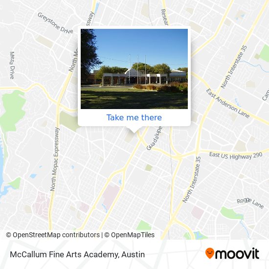 Mapa de McCallum Fine Arts Academy