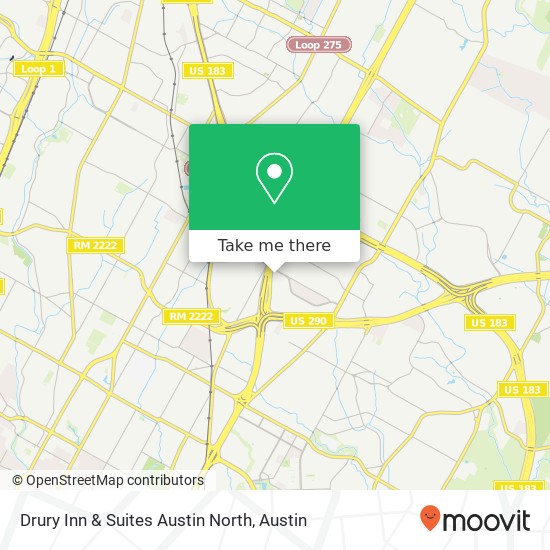 Drury Inn & Suites Austin North map