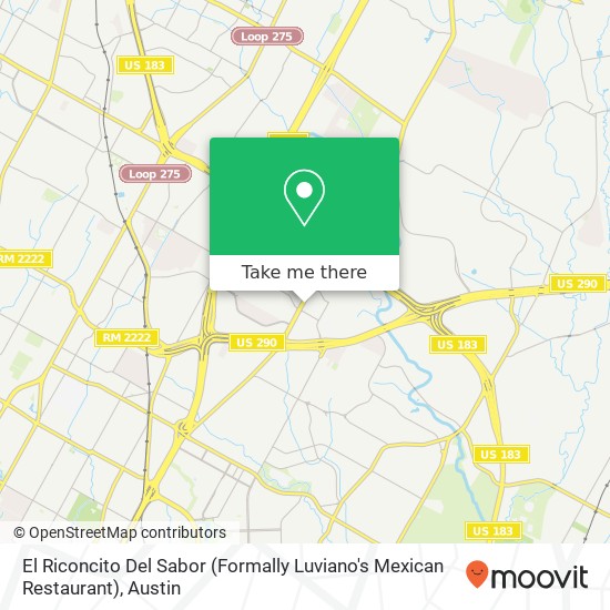 Mapa de El Riconcito Del Sabor (Formally Luviano's Mexican Restaurant)