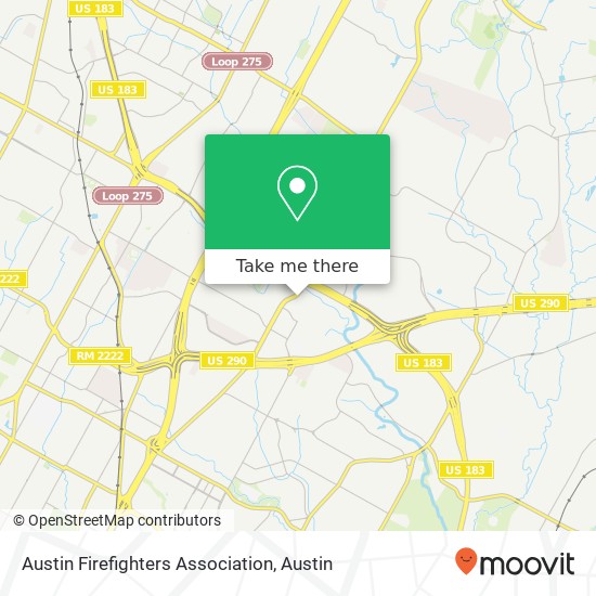 Austin Firefighters Association map