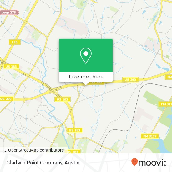 Mapa de Gladwin Paint Company