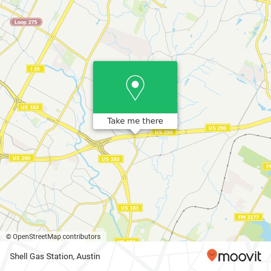 Mapa de Shell Gas Station