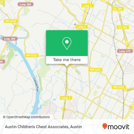 Mapa de Austin Children's Chest Associates