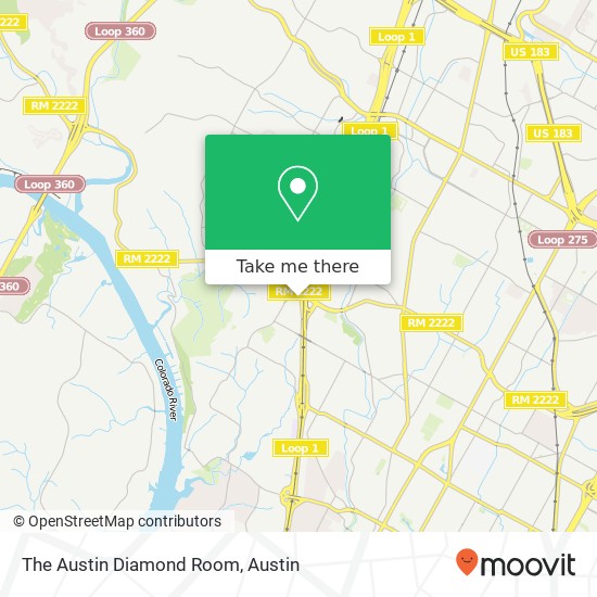 The Austin Diamond Room map