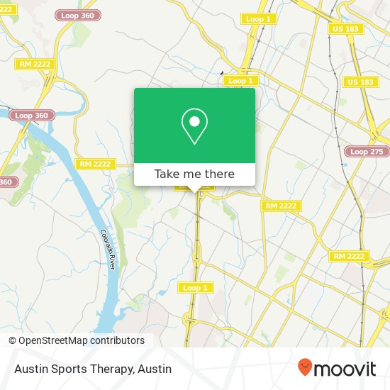 Mapa de Austin Sports Therapy