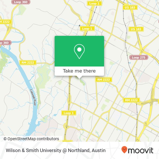 Mapa de Wilson & Smith University @ Northland