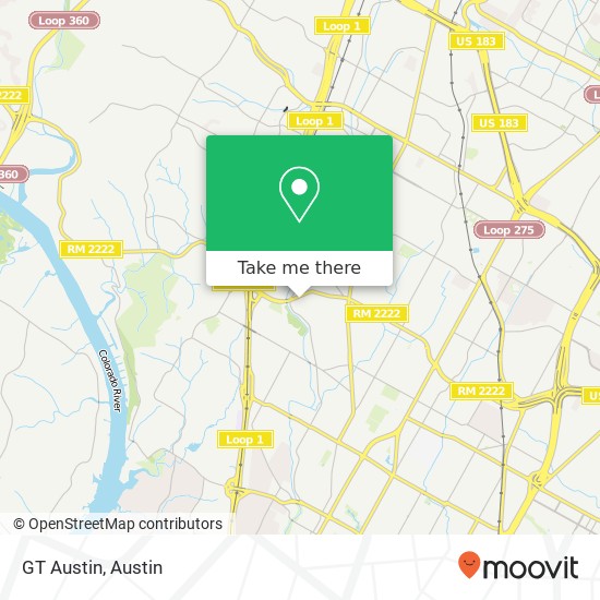 Mapa de GT Austin