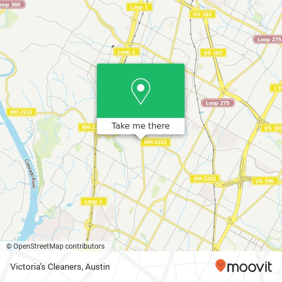 Victoria's Cleaners map