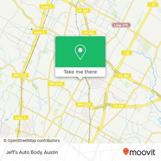 Mapa de Jeff's Auto Body