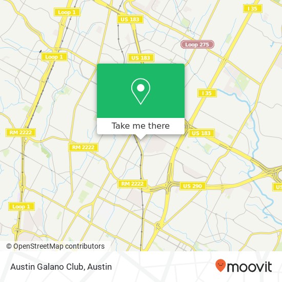 Mapa de Austin Galano Club