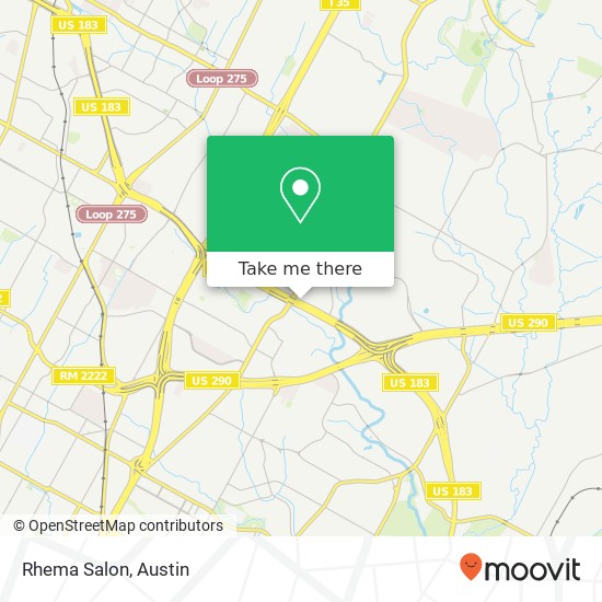 Rhema Salon map