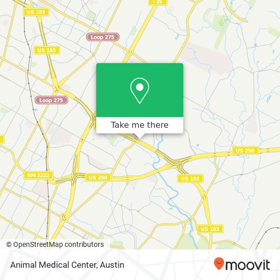 Mapa de Animal Medical Center