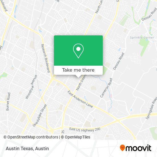 Mapa de Austin Texas
