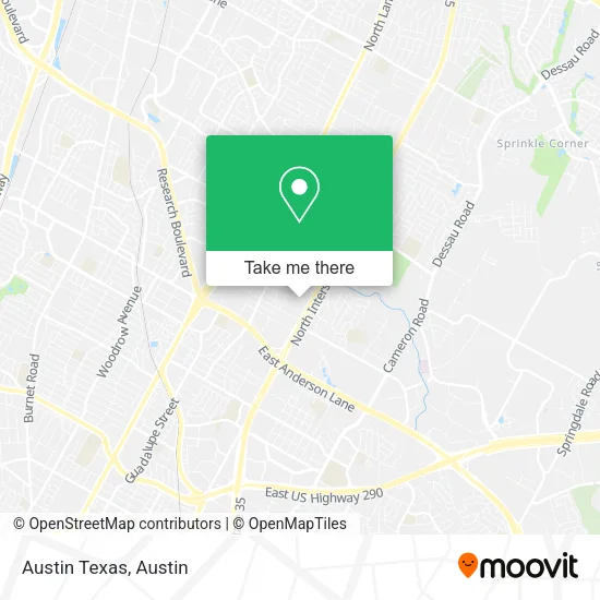 Austin Texas map
