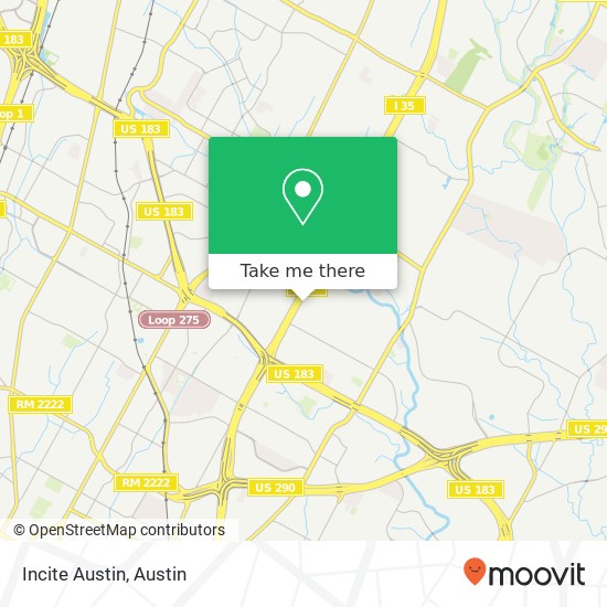 Mapa de Incite Austin