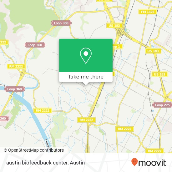 austin biofeedback center map