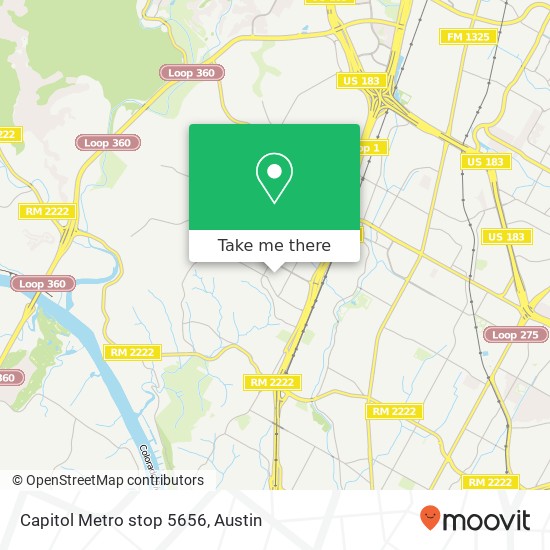 Mapa de Capitol Metro stop 5656