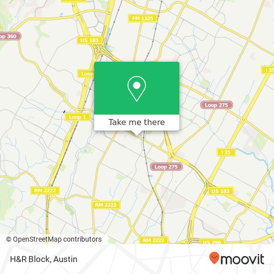 H&R Block map