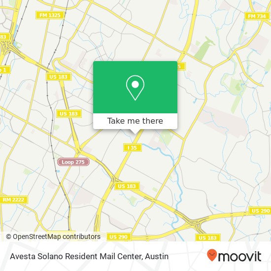 Mapa de Avesta Solano Resident Mail Center