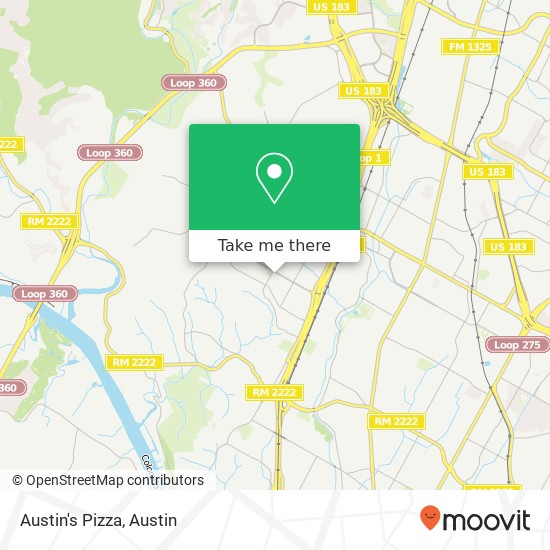 Mapa de Austin's Pizza