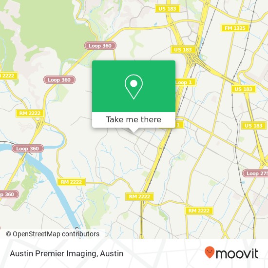 Austin Premier Imaging map