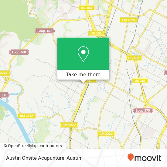 Mapa de Austin Onsite Acupunture