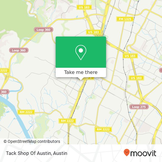 Mapa de Tack Shop Of Austin