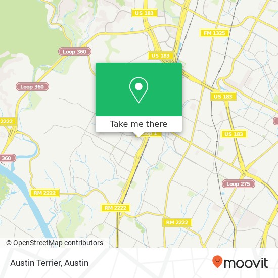 Austin Terrier map