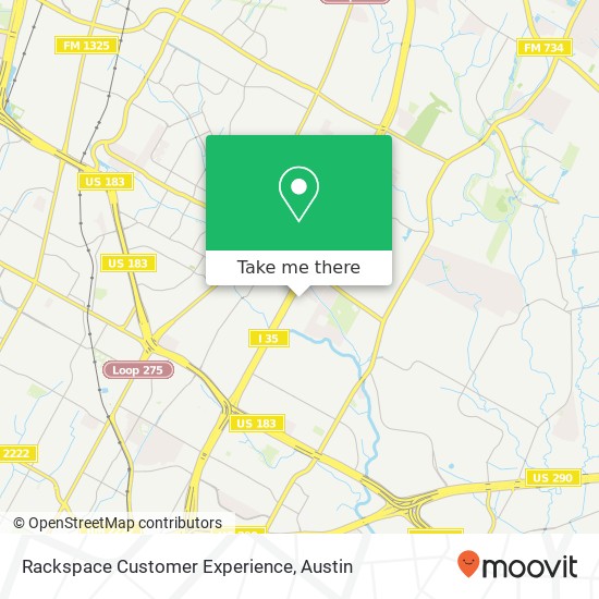 Mapa de Rackspace Customer Experience