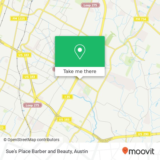 Sue's Place Barber and Beauty map