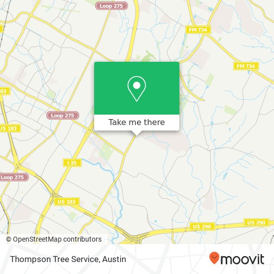 Mapa de Thompson Tree Service